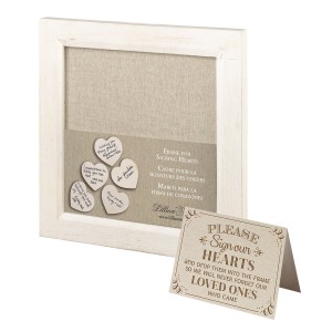 Lillian Rose Guest Signing Hearts Picture Frame LLRS1456